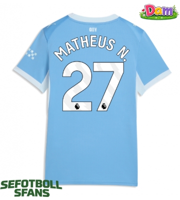 Manchester City Matheus Nunes #27 Hemmatröja Kvinnor 2026-27 Kortärmad